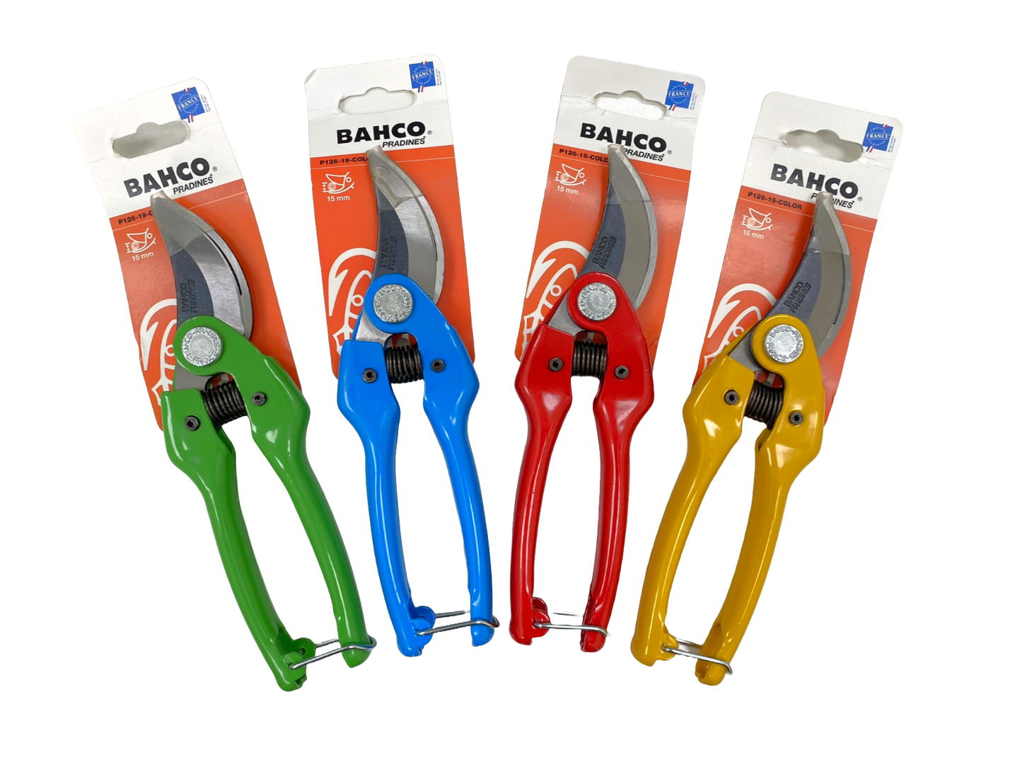 Bahco bypass 15 mm steel secateurs