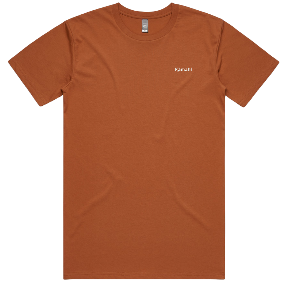 Kāmahi men's short sleeved t-shirt - copper