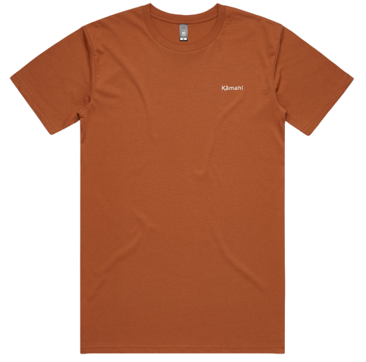 Kāmahi men's short sleeved t-shirt - copper