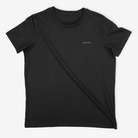 Kāmahi women's short sleeved t-shirt - black